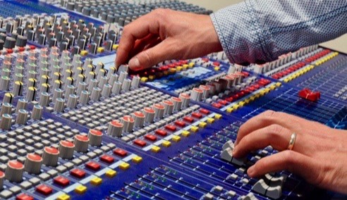 using a mixing desk